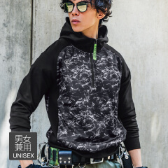 【BURTLE(バートル)秋冬年中作業服】ハーフジップフーディ　4079